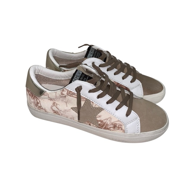 Vintage Havana Nelly Women’s 7.5 Taupe Marble Mix Sneakers Casual Star Design - Picture 7 of 16
